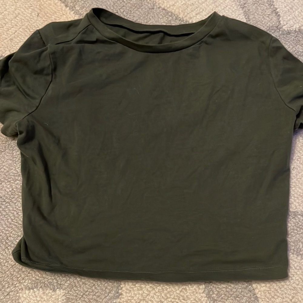 Green Wild Fable Crop Top
